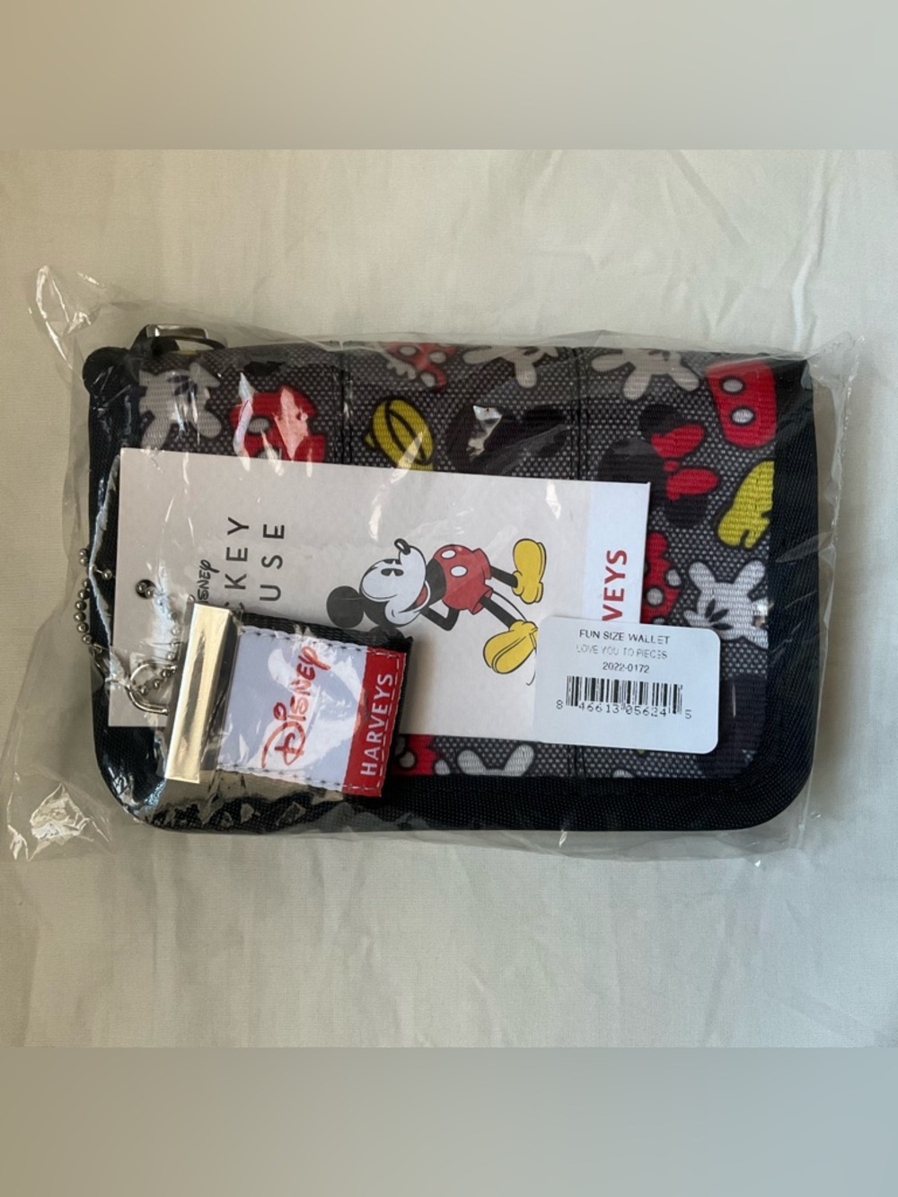 New Harveys Disney Mickey & Minnie Mouse Love You To Pieces Fun Size Wallet